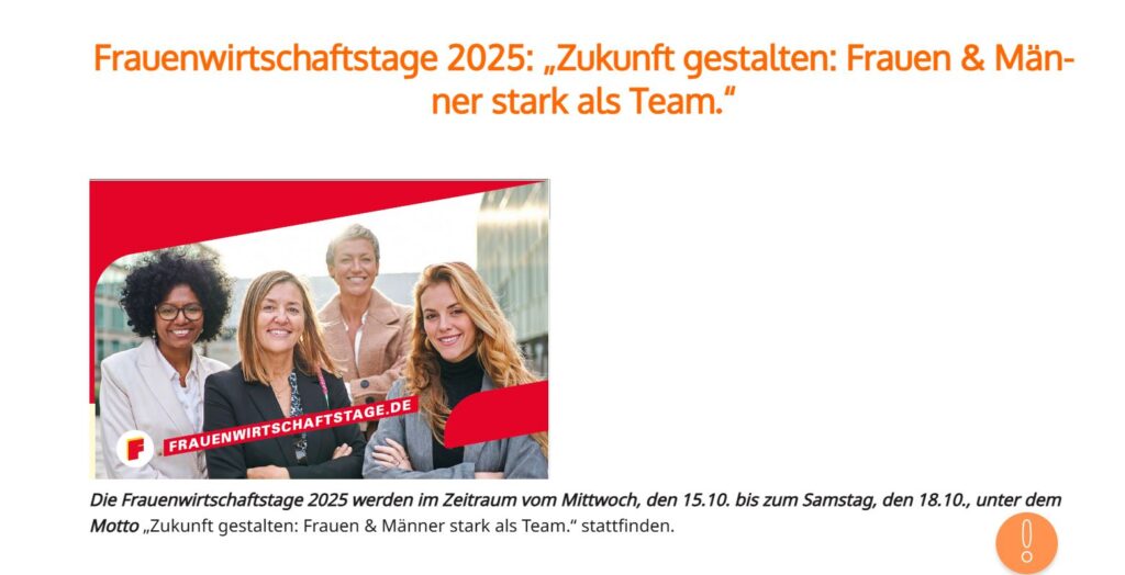 FWT BW 2025 Symbolbild für Veranstaltung "Zukunft gestalten: Frauen & Männer stark als Team"