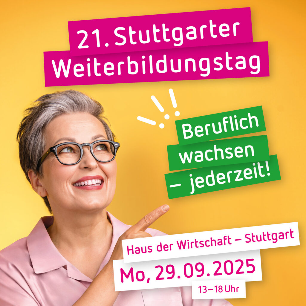 WBT2025__SocialMedia_Posts_2025-05-05_Frau1 Symbolbild für Veranstaltung "21. Stuttgarter Weiterbildungstag"